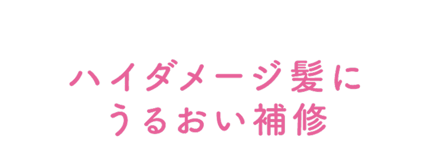 ハイダメージ髪にうるおい補修